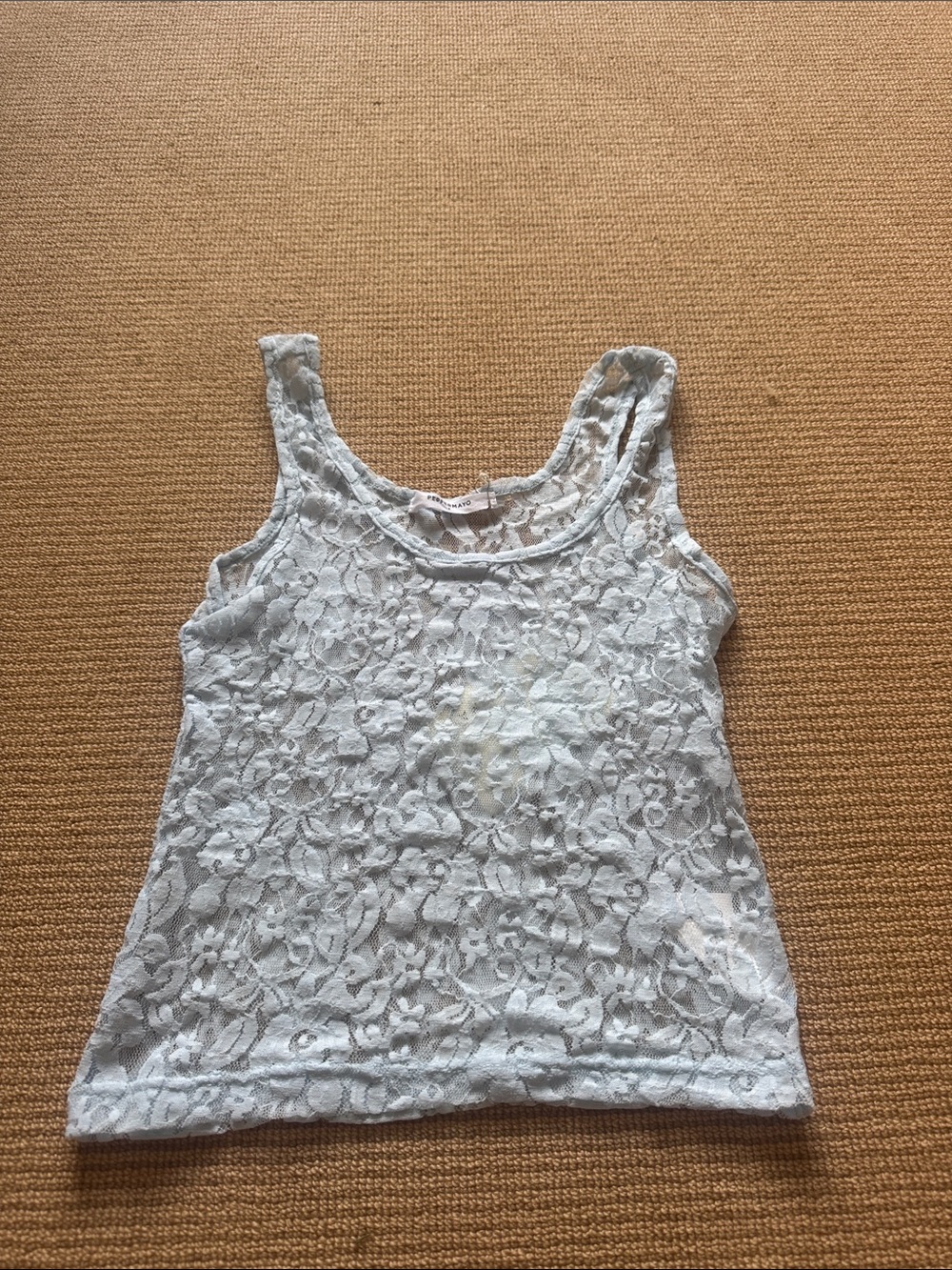 Pepper mayo sheer floral tank